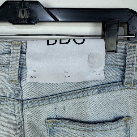 BDG Urban Outfitters Button Fly Light Wash Distressed Ripped High Rise Jeans - Picture 6 of 6